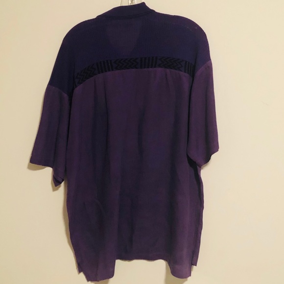 Deep Purple Short Sleeve Polo - Picture 4 of 4